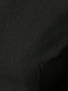 2 piezas Conjunto de camiseta de tirantes con nudo y pantalones casuales minimalistas para mujer, para uso diario - Negro - Ver 9