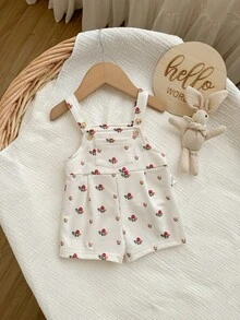 Bộ áo liền quần họa tiết hoa nhí dễ thương cho bé gái sơ sinh - Nhiều màu - Xem 3