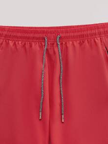 Whitmere Men's Shorts, Urban Casual, Drawstring Relaxed Fit, Sports, Spring Summer - Hot Pink - View 3