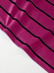 GlowEve CURVE Rompi Ukuran Besar dengan Hiasan Kalung Logam Bergaris, Cocok untuk Kasual, Perjalanan, Liburan, Festival Musik, dan Acara Lainnya di Musim Semi, Musim Panas, dan Musim Gugur - Hot Pink - View 4