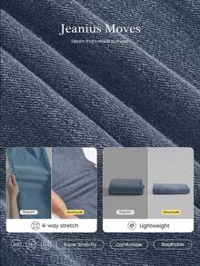 GLOWMODE Jeanious Super-Stretch Classic Denim Skinny Jeggings Yoga Daily With Five Pockets Yoga Daily  Spring Summer - Light Wash - View 2