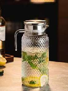 1 bình acrylic, bình đựng nước ép trong suốt bằng acrylic có nắp đậy, bình đựng sữa, đá, nước ép lạnh dùng cho nước ép, trà, chanh tự làm tại nhà. - Nhiều màu - Xem 11