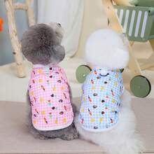 PETSIN Quần áo thú cưng mùa xuân mới, đồ dùng cho thú cưng, quần áo cho thú cưng, áo ba lỗ cho chó, áo thun cho mèo, trang phục cho gấu bông, trang phục cho động vật nhỏ, áo ba lỗ thường ngày mát mẻ, quần áo cho chó, quần áo cho mèo, áo ba lỗ hai mùa xuân hè mới. - Nhiều màu - Xem 15