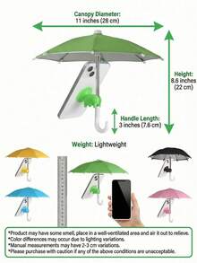 Sombrilla ajustable para teléfono con soporte de mini paraguas - Sombrilla para teléfono inteligente para exteriores - Sombrilla portátil para teléfono con soporte de ventosa, protección UV, sombrilla para teléfono con ventosa con diseño de cerdo lindo, sombrilla antirreflejo para teléfono para uso en exteriores, adecuada para iPhone, teléfonos Android, esencial para viajes de verano a la playa, regalo para cumpleaños, familia y amigos, accesorio para teléfono - multicolor - Ver 6