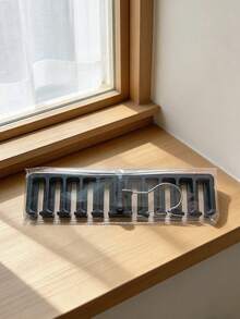 1pc 10-Slot Belt Hanger For Closet, Multi-Functional Belt Organizer Rack, Space Saving Tie Scarf Storage Holder, Wardrobe Accessory Organizer For Men Women - Black - View 5