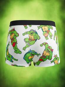 TEENAGE MUTANT NINJA TURTLES | SHEIN 男士平角内裤 - 忍者神龟 - 白色 - 查看 11