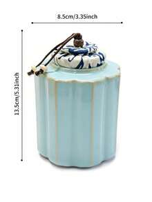 Cirelle 1 Pc Ceramic Storage Jar, Portable Chinese Style Storage Jar For Household Use, Household Storage Tank, One Can For Storage And Storage Dual-Use, Suitable For Christmas, Halloween, Valentine's Day, Birthday Gifts - Multicolor - View 17