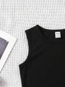 SHEIN Áo tank top đa năng, thoải mái cho bé gái tuổi teen, mùa hè. - Nhiều màu - Xem 4