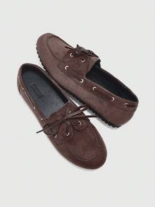 CUCCOO BIZCHIC Women's Casual Versatile Lace-Up Loafers - Chocolate Brown - View 5