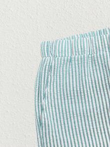 Manfinity VCAY Men's Summer Casual Striped Woven Shorts - Multicolor - View 5