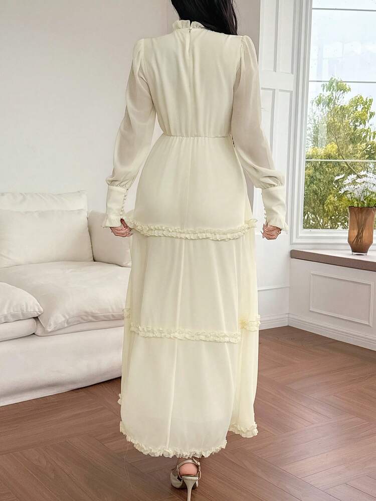 Elegant White Long Dress, Casual For Spring & Summer