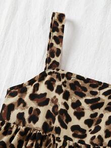 Travachic KIDS Váy hai dây in hình lá đỏ dễ thương cho bé gái mùa hè đi nghỉ mát. - Nhiều màu - Xem 4