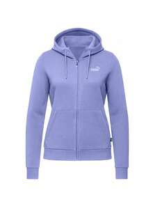Puma Essentials Women's Full Zip Hoodie Purple - Violet - View 1