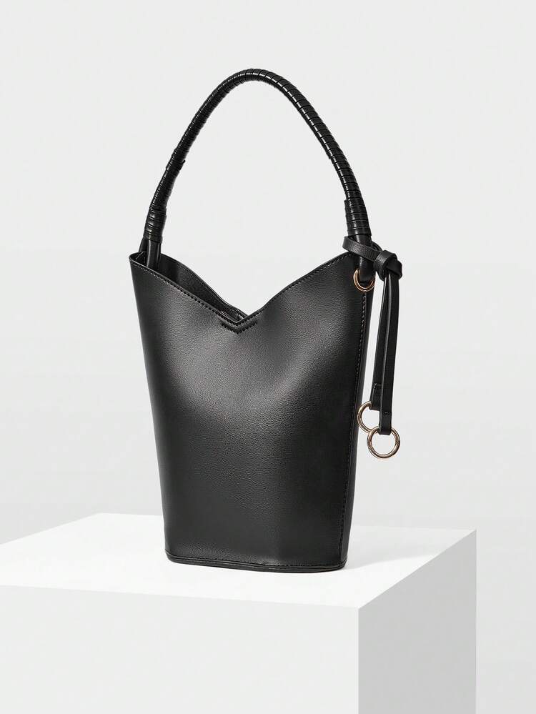 WOMEN'S SHOULDER BAG, EXQUISITE AND SIMPLE BUCKET BAG.