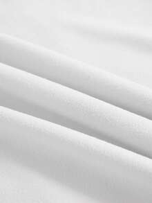 EMERY ROSE 女士休闲圆领短袖纯棉T恤，饰有蒲公英和蝴蝶图案 - 白色 - 查看 3