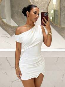 Slaydiva Mùa xuân mới, Lễ hội âm nhạc mùa xuân và mùa hè, Ngày lễ tình nhân, Lễ Phục sinh, Mùa cưới, Mùa lễ hội, Trang phục đi làm thường ngày và thanh lịch, Trang phục hàng ngày, Trang phục công sở, Kỳ nghỉ, Tiệc tùng, Du thuyền, Tiệc tùng, Cơ bản, Hẹn hò hàng ngày, Hở vai, Gấu váy hở vai, Gấu váy xếp lớp, Thiết kế xếp ly, Váy ôm sát, Váy ngắn màu trắng, Váy ngắn nữ -Z - trắng - Xem 10