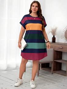 SHEIN LUNE 女士大码夏季服装 女士度假连衣裙 女士休闲商务连衣裙 女士夏季连衣裙 女士夏季服装 Zanzea 女士连衣裙 女士母亲节连衣裙 - 彩色 - 查看 6