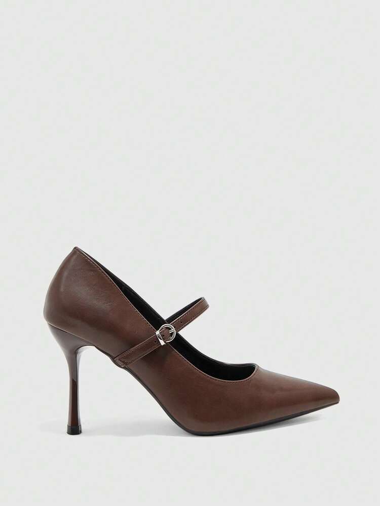 CUCCOO BIZCHIC Women's Shoes New Pointed Brown High Heels Versatile Sexy Women's Elegant Stiletto Shoes