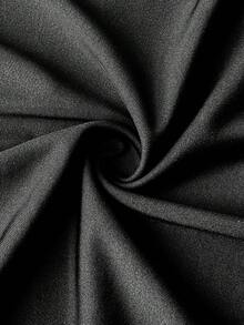 SHEIN SunnyBelle Plus Size Women Halter High Stretch Knit Tie Bow Dress - Black - View 5
