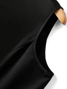 Rometta Áo blazer cổ ve lật, kiểu dáng thanh lịch, phong cách Pháp cổ điển, thích hợp cho công sở, thích hợp mặc đi làm. - màu đen - Xem 3