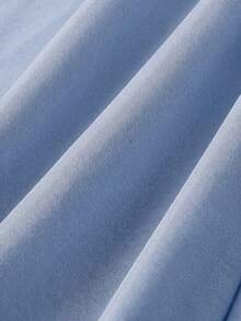 SHEIN MOD 女士露背蝴蝶结装饰中长连衣裙 - 淺藍色 - 查看 7