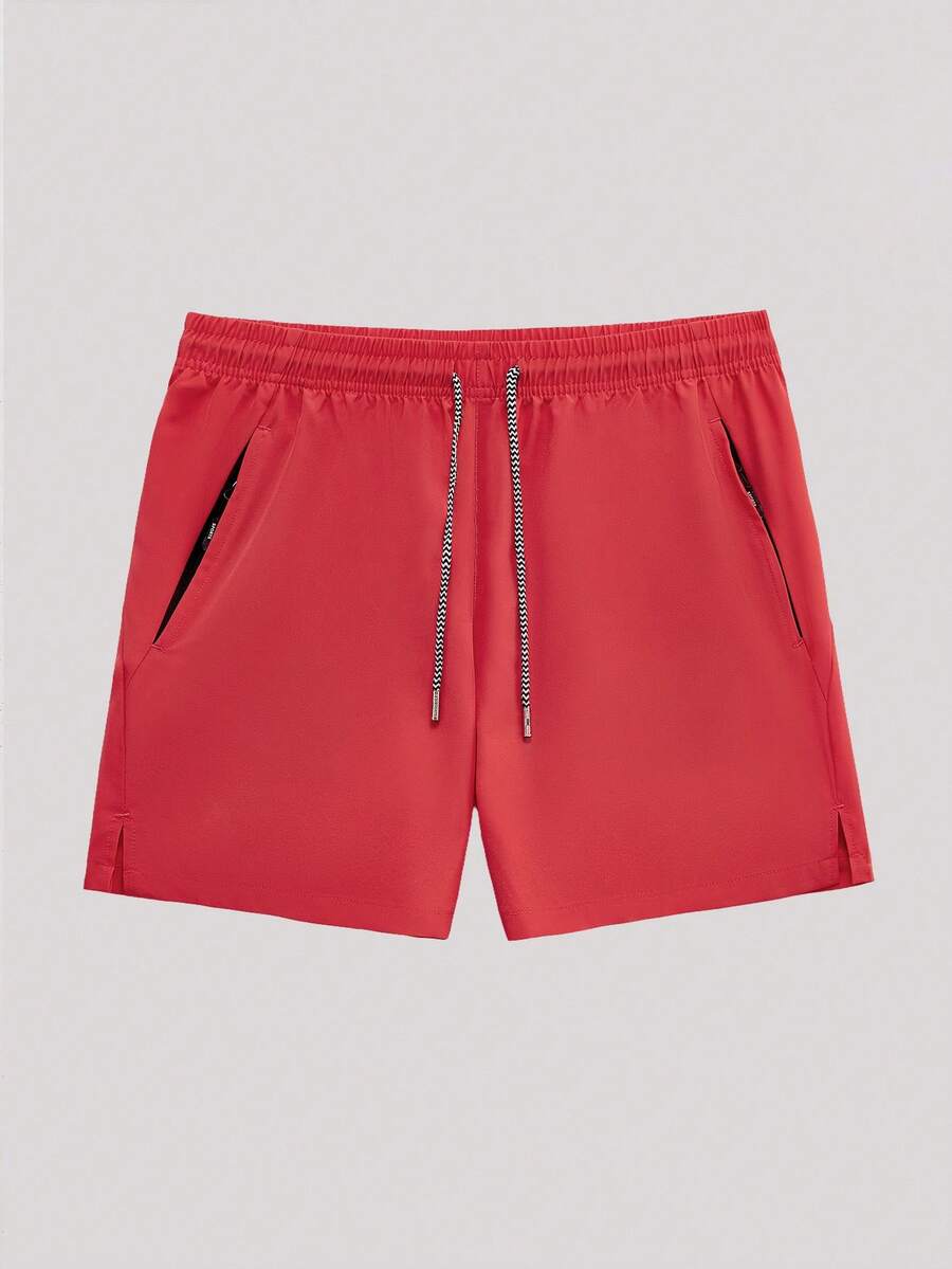 Whitmere Men's Shorts, Urban Casual, Drawstring Relaxed Fit, Sports, Spring Summer - Hot Pink - View 1