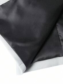 Manfinity Bizformal Men's Solid Color Fashion Casual Commuting Long Sleeve Suit Jacket - Grey - View 4