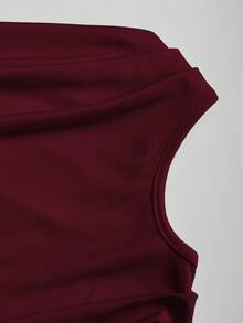 Sweetra Women's Spring Asymmetric Ruffle Asymmetric Neck Elegant Lightweight Comfortable Versatile Casual Blouse Set - Multicolor - View 8
