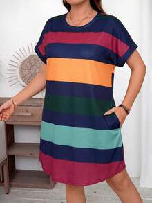 SHEIN LUNE 女士大码夏季服装 女士度假连衣裙 女士休闲商务连衣裙 女士夏季连衣裙 女士夏季服装 Zanzea 女士连衣裙 女士母亲节连衣裙 - 彩色 - 查看 3