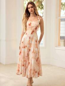 MOTF PREMIUM 女士碎花吊带连衣裙 - 彩色 - 查看 4