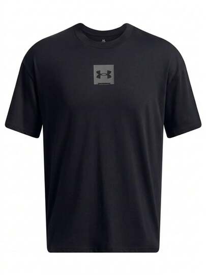 Under Armour Heavyweight Men's Short Oversized Sleeve T-Shirt Black