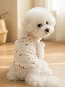 PETSIN Quần áo cho chó, quần áo cho mèo, quần áo cho động vật nhỏ bốn chân, hàng mới mùa xuân hè, quần áo cho mèo, quần áo thường ngày, quần áo mặc nhà cho chó, bộ đồ liền thân cho động vật nhỏ. - Nhiều màu - Xem 2