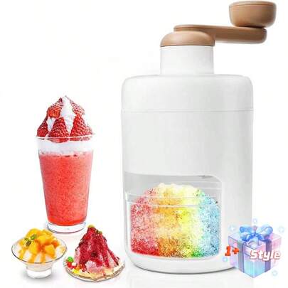 厨房吧台趣味饮品工具便携式手动新款手摇刨冰机家用小型制冰机冰沙机