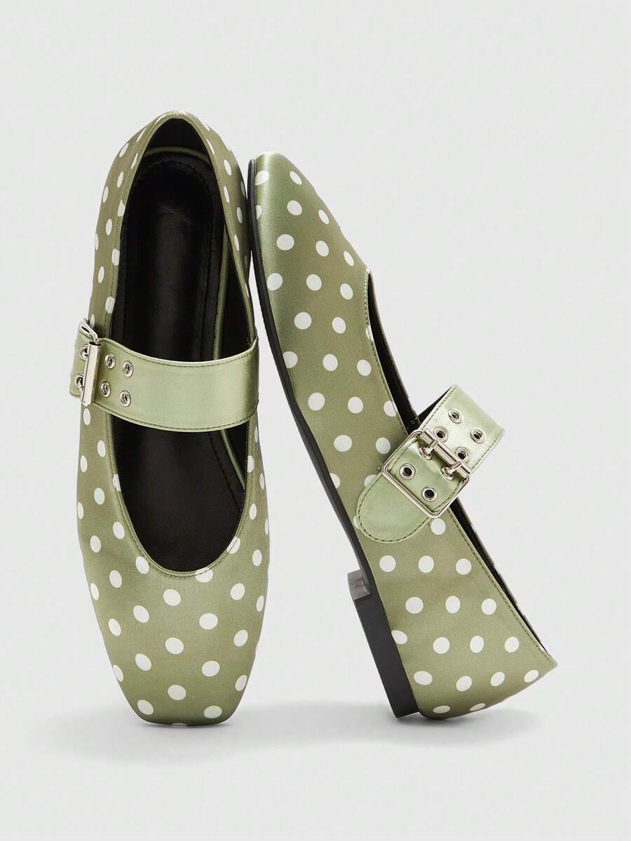 CUCCOO BIZCHIC Women's Y2K Style Flat Shoes, Suitable For Punk, Biker, Cool Girl, Halloween, Christmas, Party Outfits - Light green - View 1