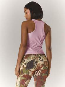 MUSERA Camisetas de tirantes y camisetas de mujer con gráficos, top ajustado, para vacaciones, fiestas, primavera y verano - Rosa Pálido - Ver 2