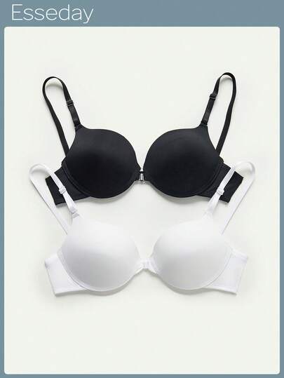 2 chiếc áo ngực có gọng màu trơn