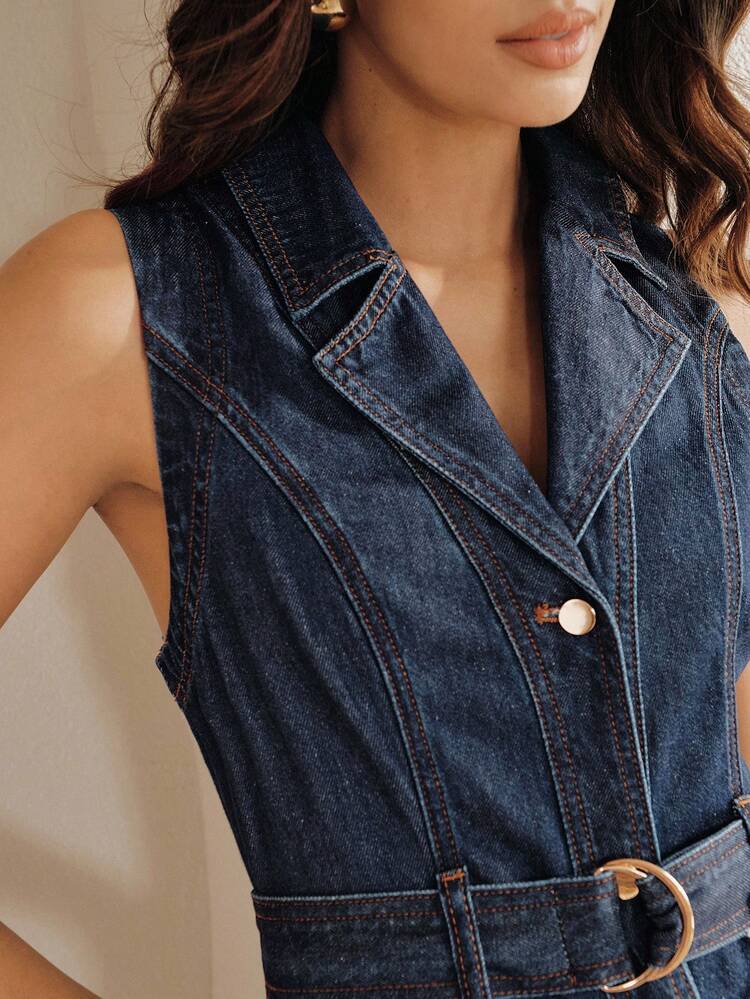 New Fashionable & Comfortable Blue Denim Skirt, Mother's Day Gift