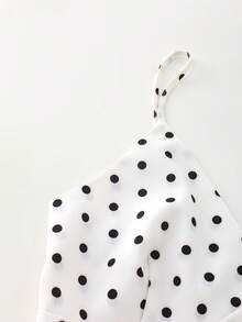 Franclia Sexy Vacation Polka Dot Camisole - White - View 5