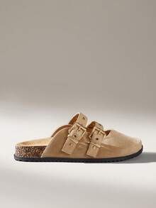 Solecia Women's Flat Mullers - Apricot - View 1