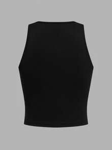 SHEIN EZwear 女士四件套休闲套装，黑白条纹图案，樱桃印花，黑色和粉色百搭性感吊带背心，夏季必备 - 彩色 - 查看 5