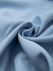 GlowEve CURVE Macacão Elegante de Linha A para Mulheres Plus Size, Amarração na Cintura, Macacão Fluido e Gracioso, Macacão Romântico para Férias de Verão - Azul - Visão 8
