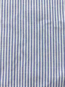 Balvessa 女士蓝白条纹休闲七分袖度假连衣裙 - 藍白色 - 查看 5