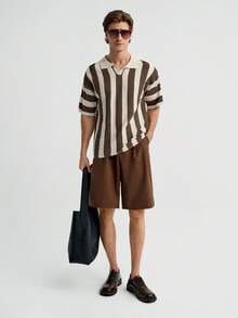 MENRIVO Men's Striped Knitted Sweater , Vintage , Color Block , Graphic , Friends , Work - Multicolor - View 3
