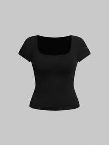 ROMWE Minimalist All-Match Versatile Crew Neck Tight Fit 3-Piece Set T-Shirt - Multicolor - View 3