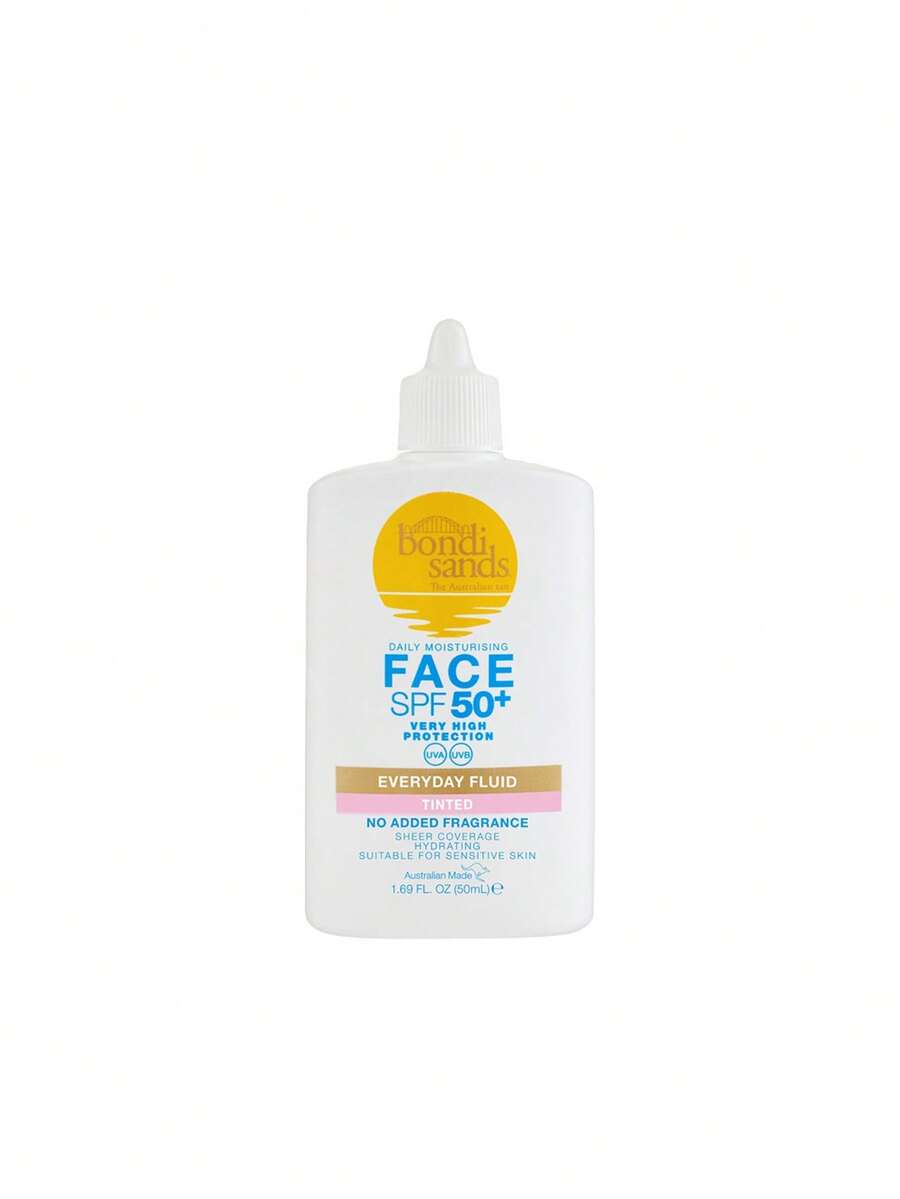 Bondi Sands Fragrance Free Tinted Face Fluid Sunscreen SPF 50+ 50 Ml - White - View 1