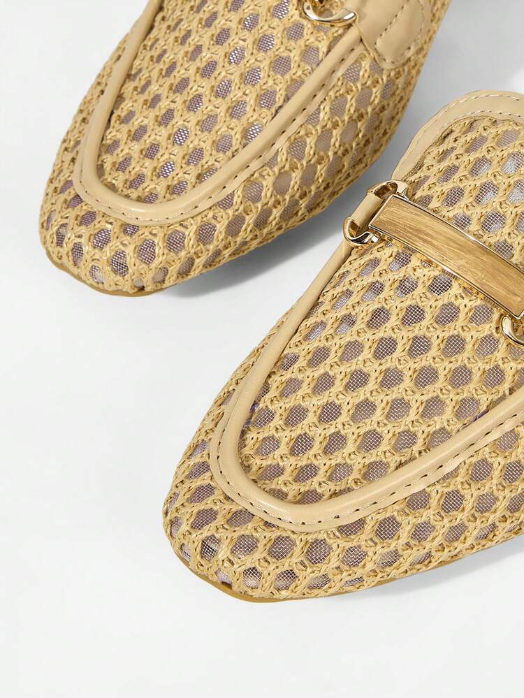 BUCKLE SIMPLE AND GENEROUS FASHION VERSATILE LEISURE WORKPLACE COMMUTE EMPTY WOMEN FLAT SHOES