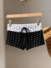 Elavelle Women's High Waist Bowknot Printed Bikini Bottom, Spring/Summer - Multicolor - View 6