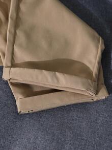 SHEIN 两件套青少年男童绅士套装，短袖Polo衫+长裤，优雅正式的生日派对、婚礼、周年纪念、毕业典礼等场合着装 - 杏色 - 查看 8