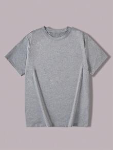 Set de 4 camisetas casuales de ajuste delgado y cómodas de varios colores para niños adolescentes - Multicolor - Ver 6