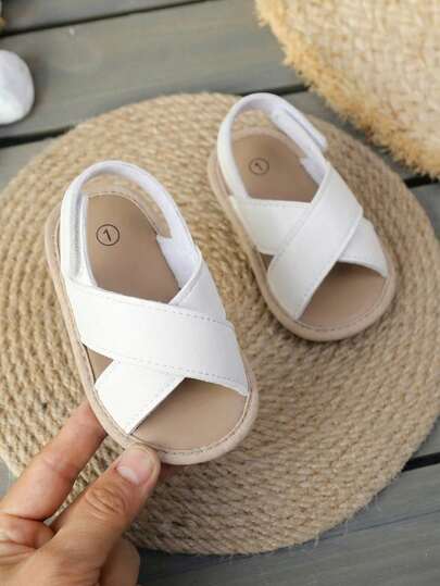 Un par de sandalias de estilo británico para niños, ideales para primavera y verano, aptas para bebés de 0 a 1 año, perfectas para aprender a caminar y para usar en casa en primaver
